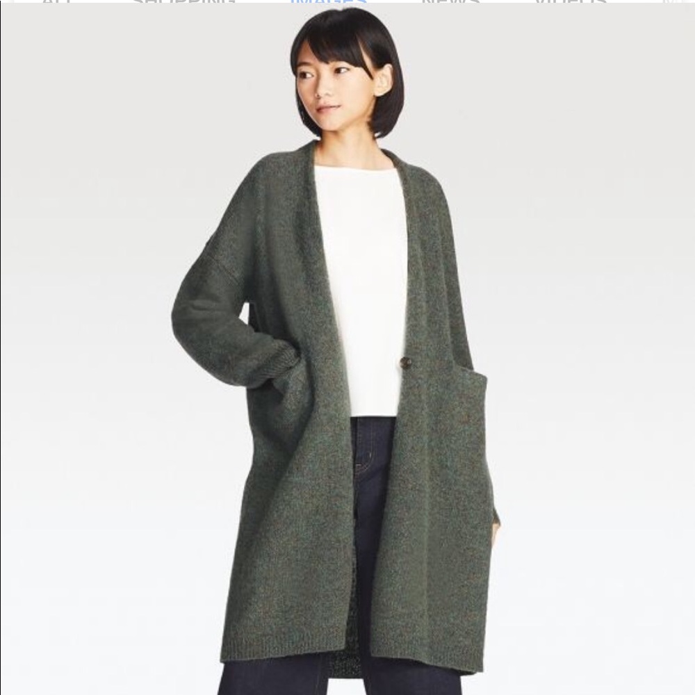 Melange Coatigan coat cardigan sweater Uniqlo U